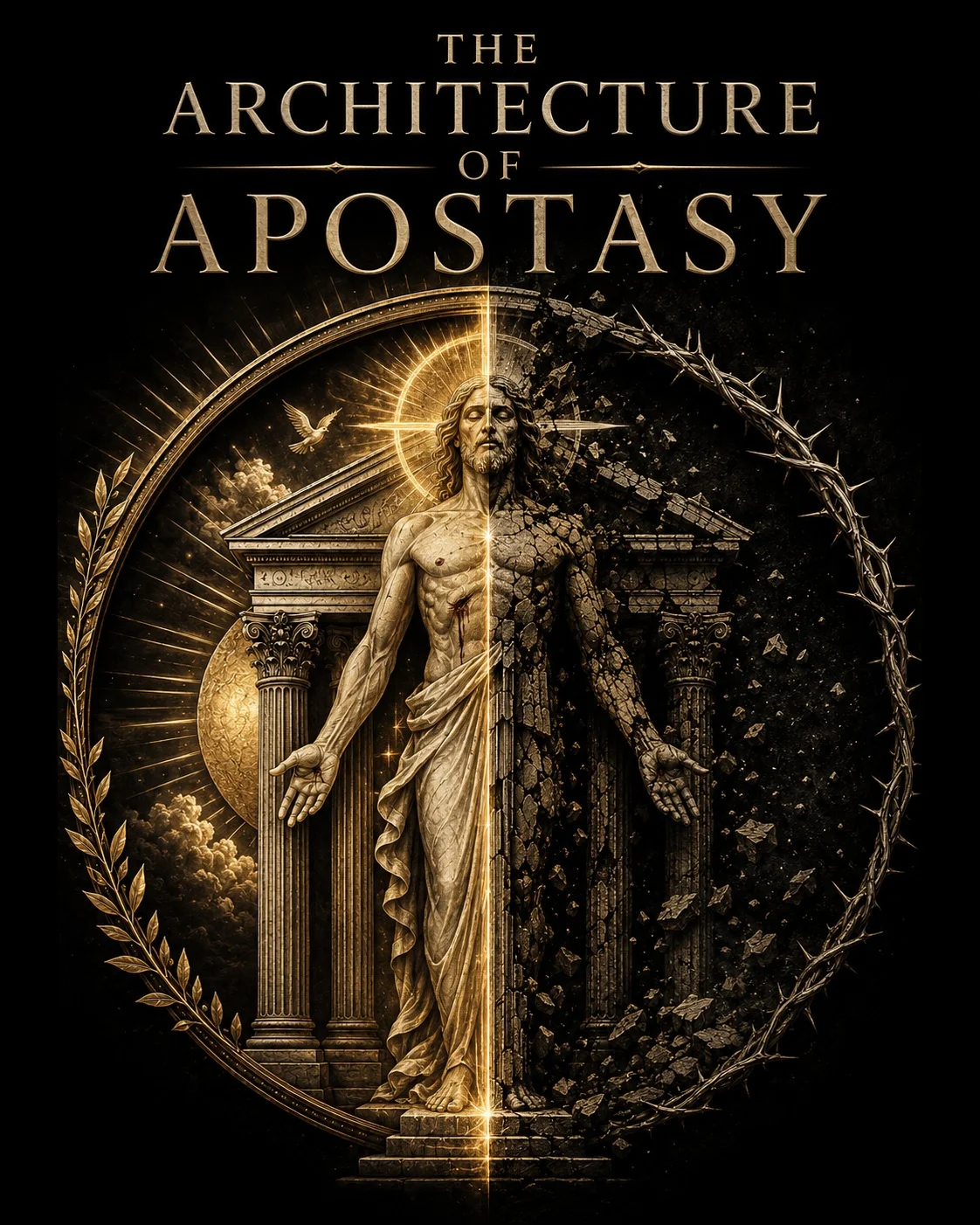 The Architecture of Apostasy brand image, carrying the site's title treatment.